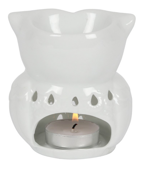 Bruciatore Gufo bianco traforato