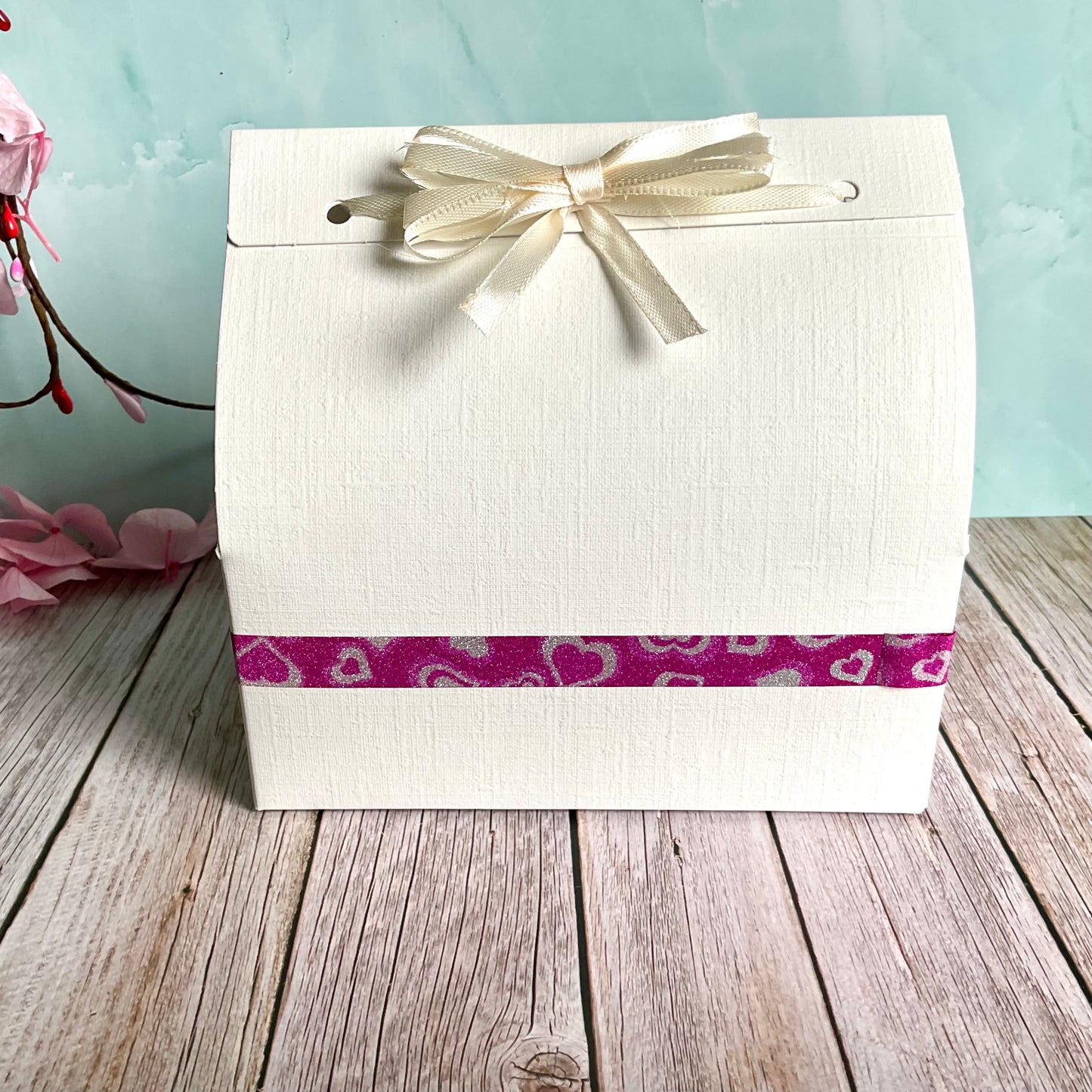 Mini bouquet con vasetto malva* fragranza Peonia *