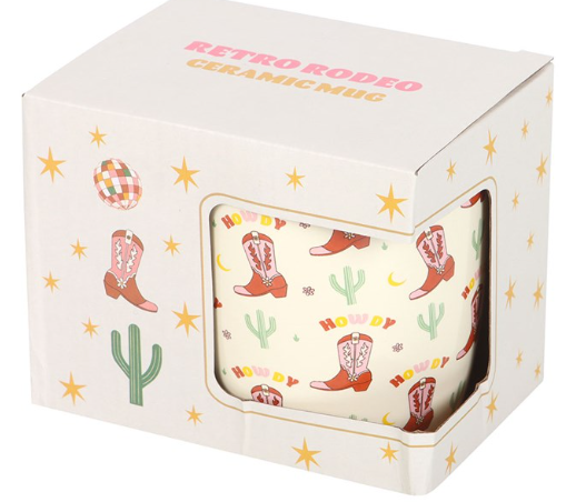 Tazza decorata Stivale da Cowboy