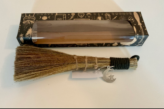 Broomstick con Luna crescente in metallo