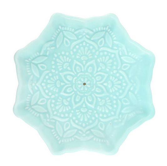 Piattino Porta Incenso Blue Mandala