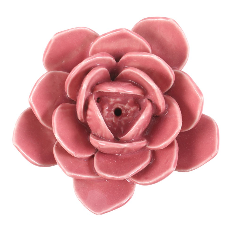 Porta Incenso Ninfea Rosa