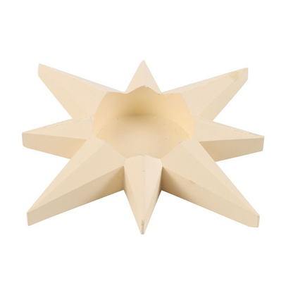 Porta tealight a forma di stella in resina