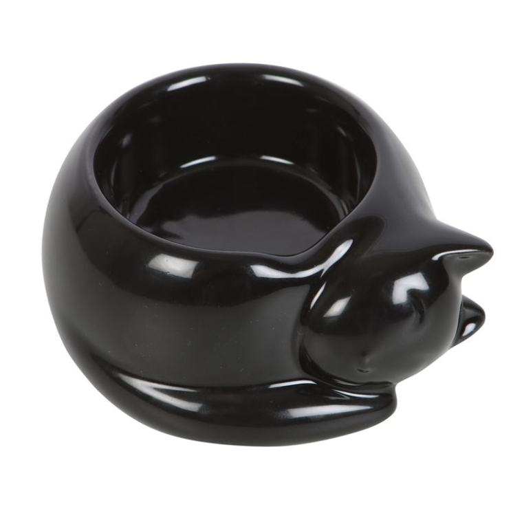 Porta Tealight a forma di Gatto Nero