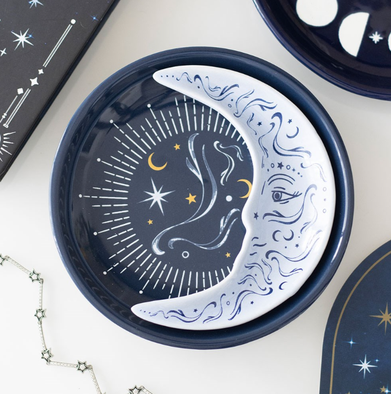 Piattino portaoggetti doppio Blue Moon
