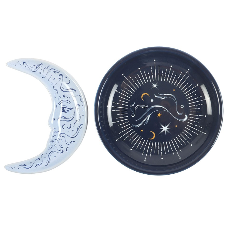 Piattino portaoggetti doppio Blue Moon