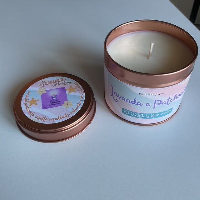 Candela Lavanda e Patchouli insetto repellente