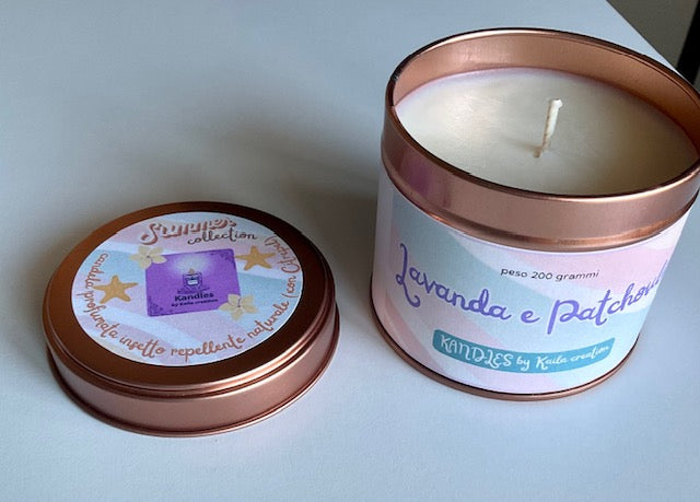 Candela Lavanda e Patchouli insetto repellente