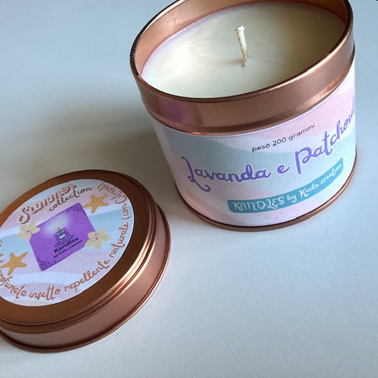 Candela Lavanda e Patchouli insetto repellente