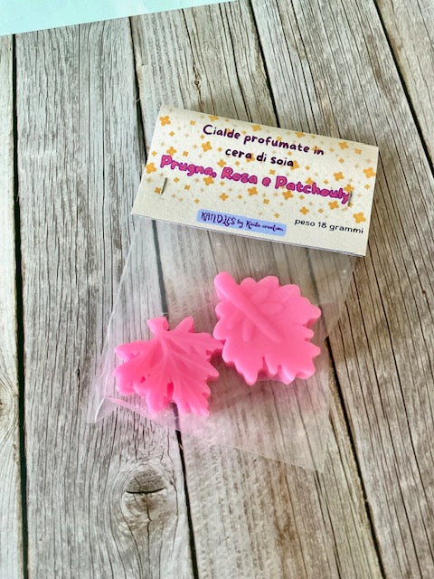 Cialde di cera Prugna, Rosa e Patchouly