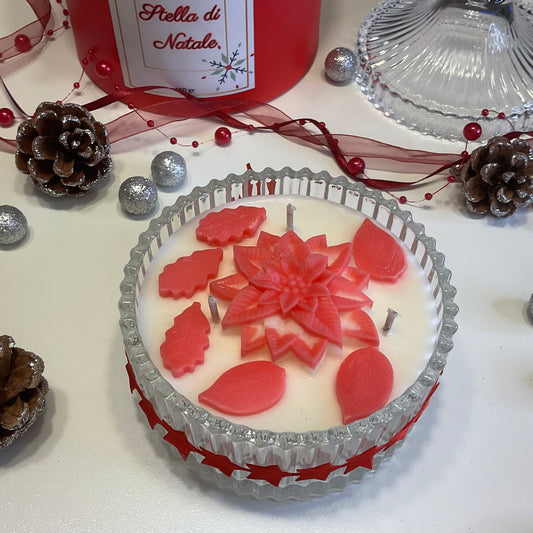 Candela profumata Stella di Natale
