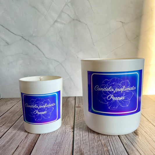 Candela profumata Peonia