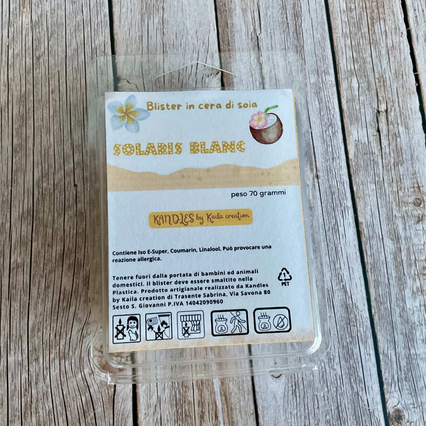 Blister Solaris blanc