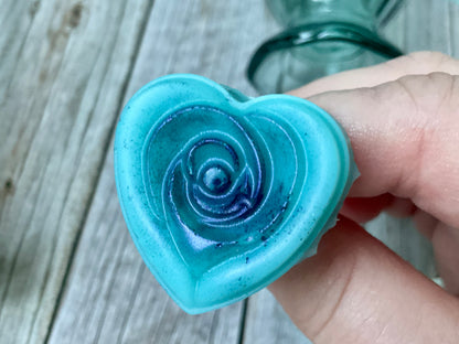 Mini bouquet con vasetto verde * fragranza Bluebell *
