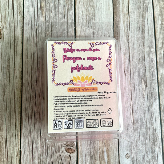 Blister Prugna, rosa e patchouli