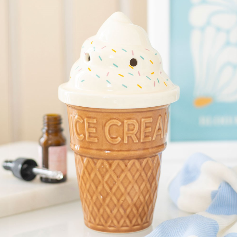 Bruciatore a forma di cono gelato