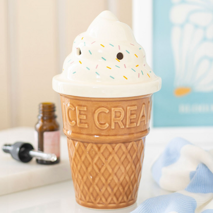 Bruciatore a forma di cono gelato